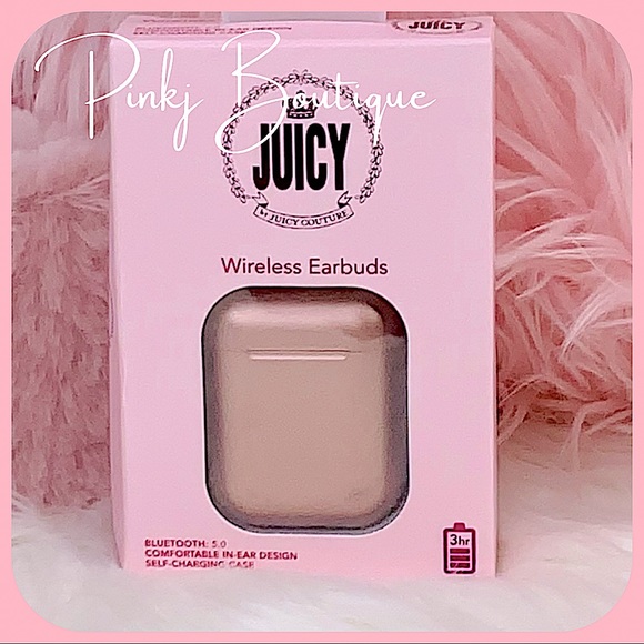 Juicy Couture Other - 🌟1 LEFT!💗🎧{Juicy Couture} Rose Gold Dots Crown Wireless Fashion Ear Buds!